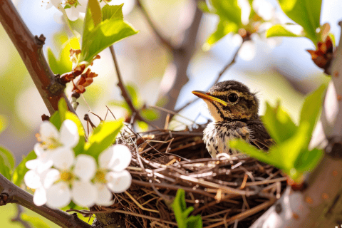 bird in nest