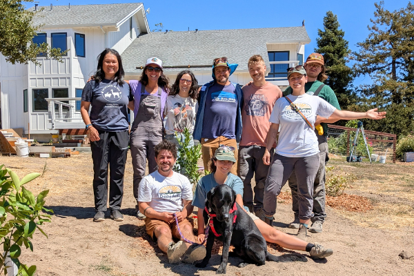 mustang acres greywater installation