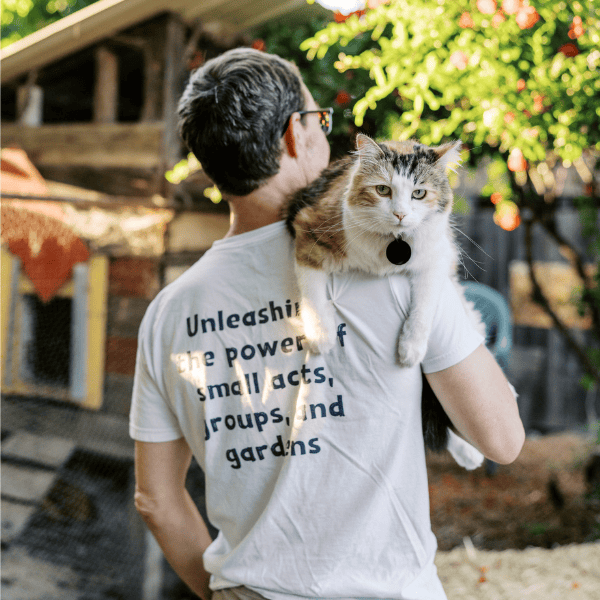Trathen in garden